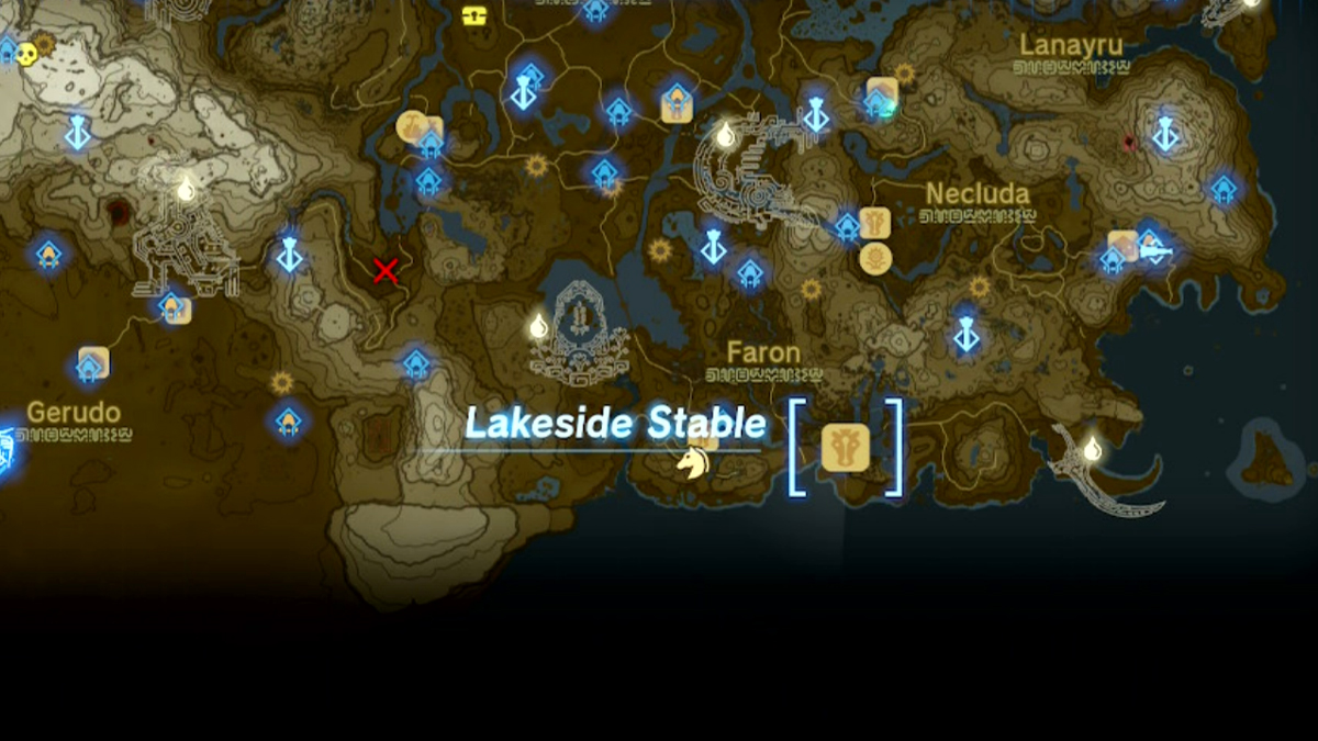 Tears Of The Kingdom Lakeside Stable Map