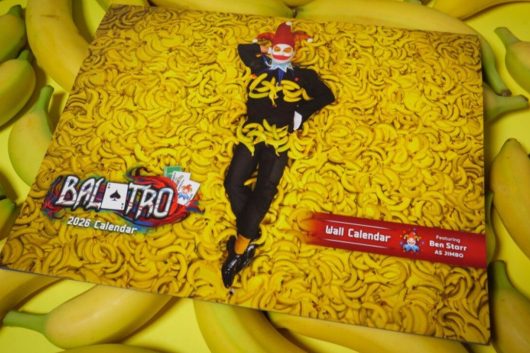 "12-Month Balatro Calendar Featuring Ben Starr as Supportive Jimbo"