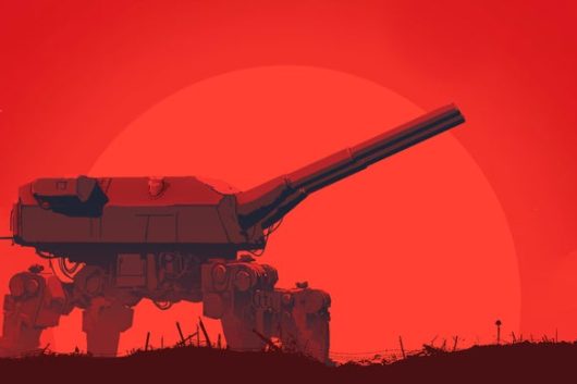 Controll a Large Walking Weapon in Iron Nest: Heavy Turret Simulator