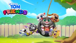 "Adventures Unfold in the Second-Floor Bathroom Scene of My Talking Tom Friends and My Talking Tom 2"