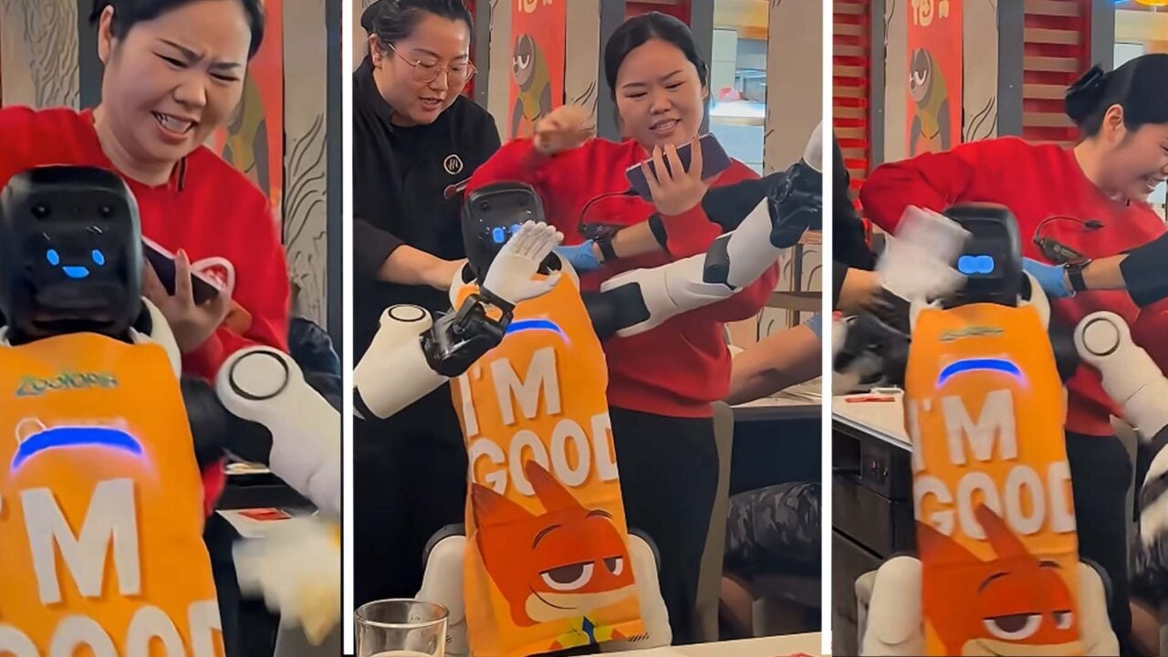 Dancing Robot Creates Chaos at Family Eatery