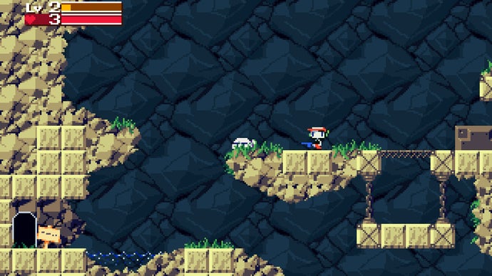Playing a Rap Album Featuring a Walkthrough of the Indie Classic Cave Story on Repeat