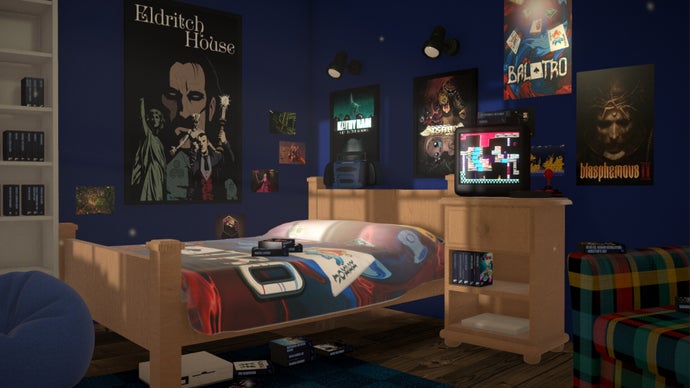 Transform Your Steam Library into a Cozy Physical Game Room with Boxroom’s New Demo Featuring a Dedicated Shelf for Sale Purchases