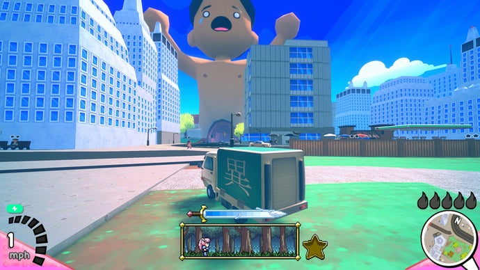 Announcement of New Game Featuring “A Giant, Screaming Man Whose Meat Players Can Legally Drive Through” from the Developers of Space Warlord Baby Trading Simulator