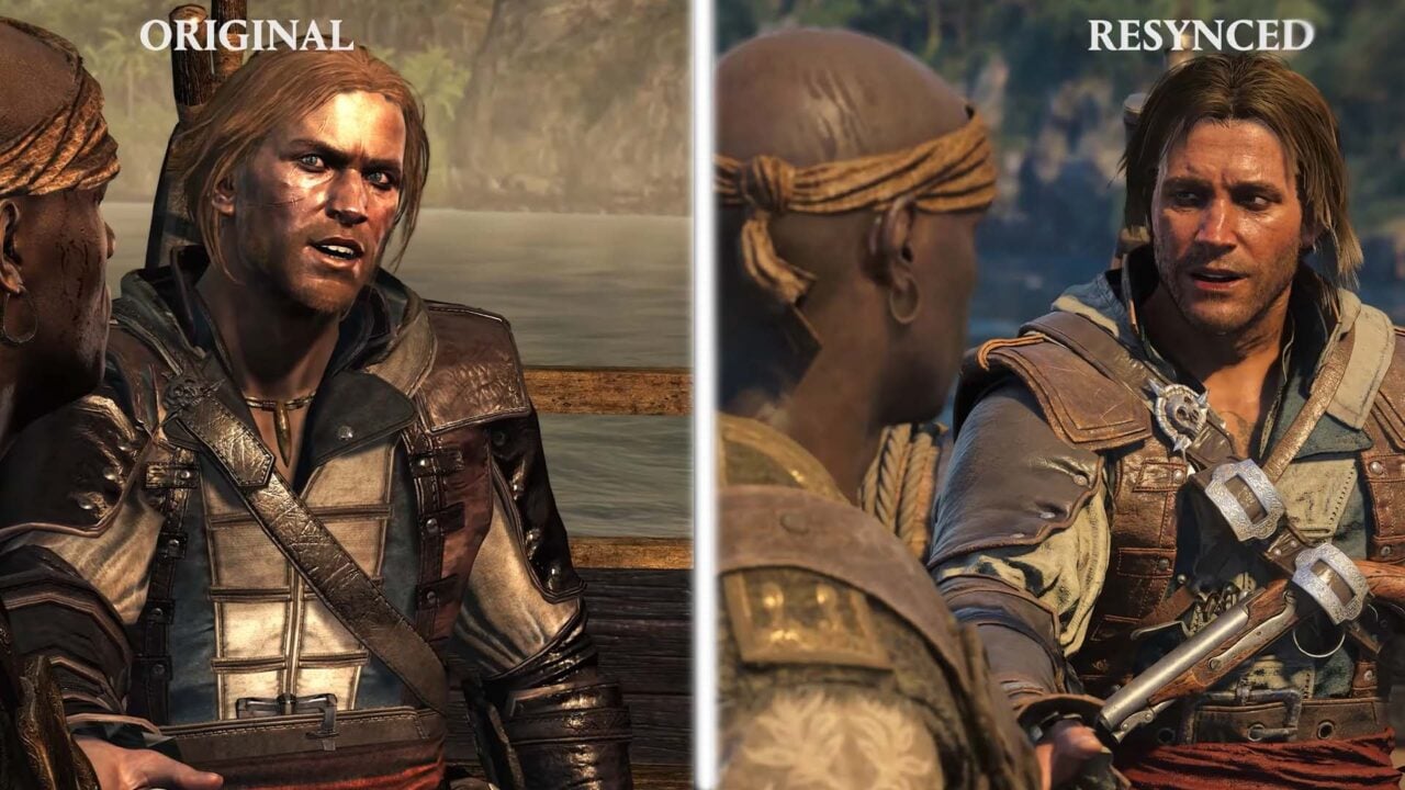 “Assassin’s Creed Black Flag Resynced: Enhanced Graphics Showcased in Side-by-Side Comparisons with the Original Edition”