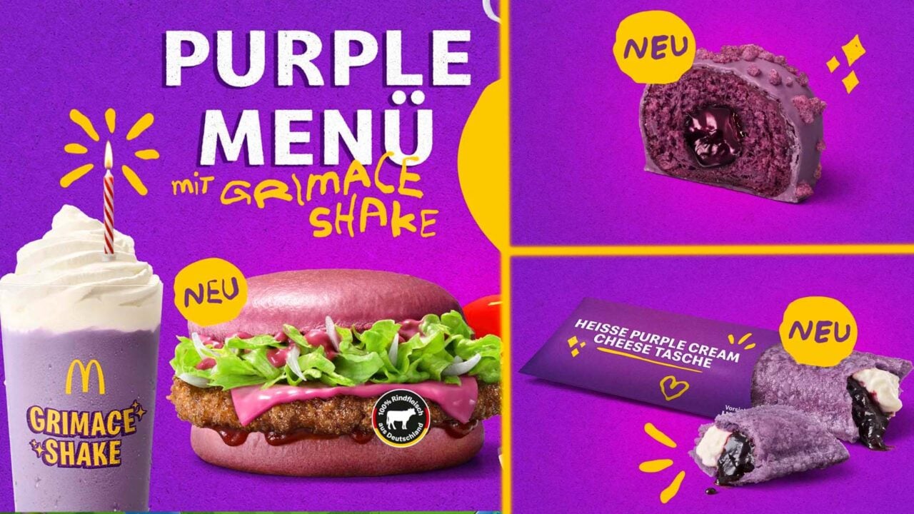 McDonald’s Unveils All-Purple Menu Highlighting the Comeback of the Grimace Shake