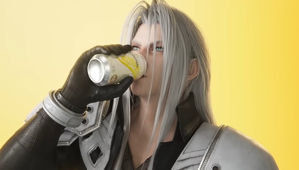 Sephiroth Sips a Drink in a Laid-Back Atmosphere