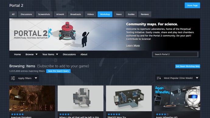 Steam Expands with New UI Beta for Workshop Feature
