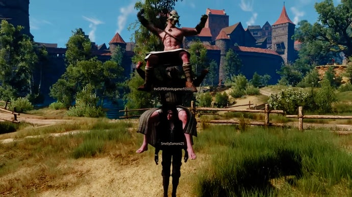 The Latest Update for The Witcher 3 Multiplayer Mod Introduces Player Mounts