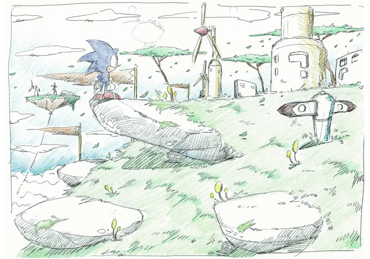 Sega Unveils Original Concept Artwork for Sonic Adventure Showcasing Different Artistic Approach
