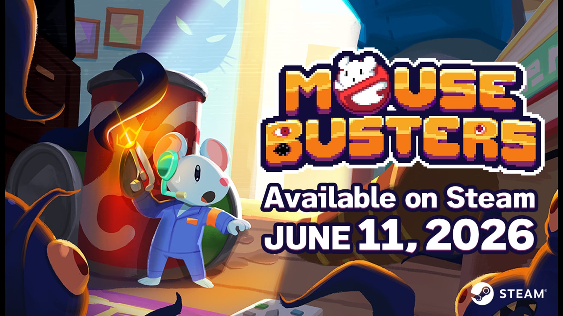 "Eliminate Malevolent Spirits from a Cursed Apartment in Mousebusters"