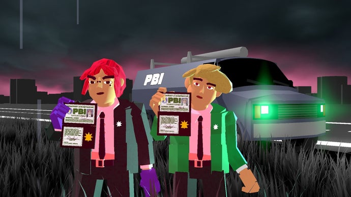 “Green Suits: A Surreal Platformer and JRPG Featuring Escher-Inspired Architecture and Paranormal Investigators”