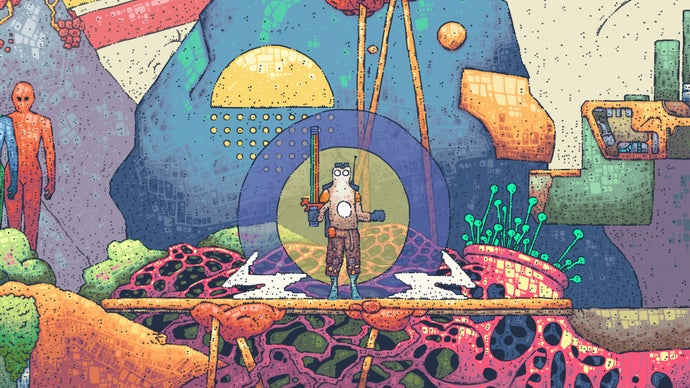 HEAVYDELIC: A Hand-Drawn Platformer Combining VHS Aesthetics, Comic Art, and Slavic Mythology from an Alternate Timeline