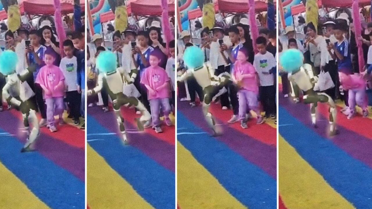 Robot Hits Child in Abdomen at Community Gathering