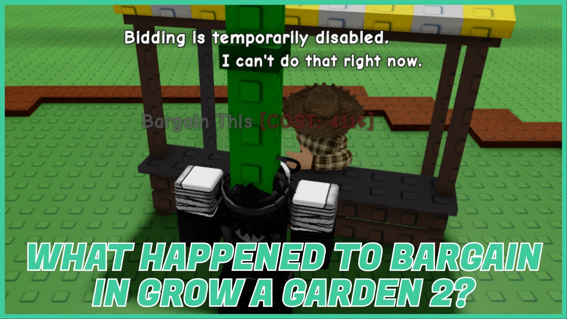 The Disappearance of Bargain in Grow a Garden 2