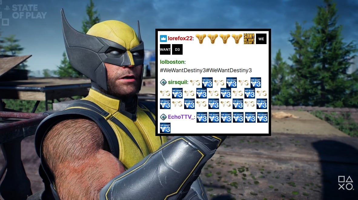 Viewers Flooded Twitch Chat Throughout PlayStation Showcase, Demanding Destiny 3