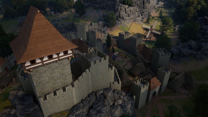 Construct and Defend a Medieval Castle in the City Builder and RTS Game Bergfried