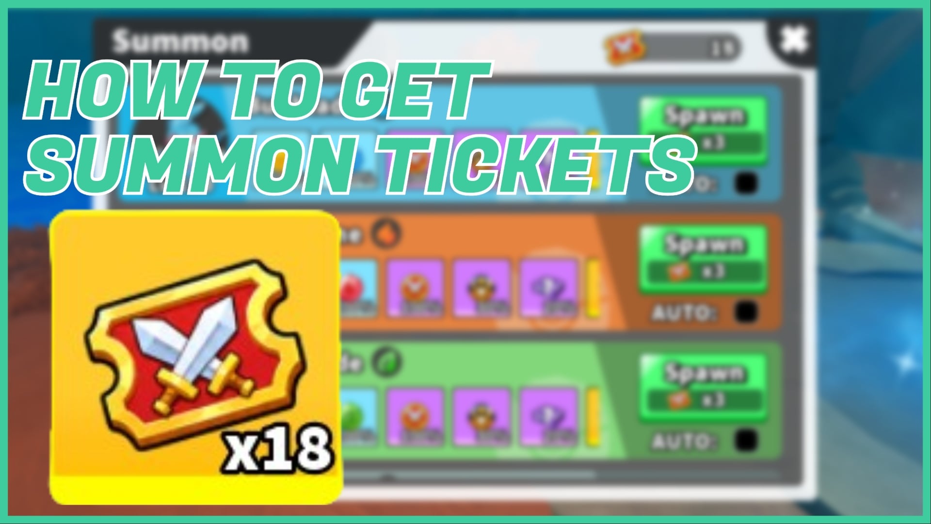 How to Obtain Summon Tickets in Evomon