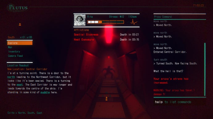 Operate a Human Proxy on an Abandoned Spaceship by Typing Commands in Remote Control to Avoid Job Loss