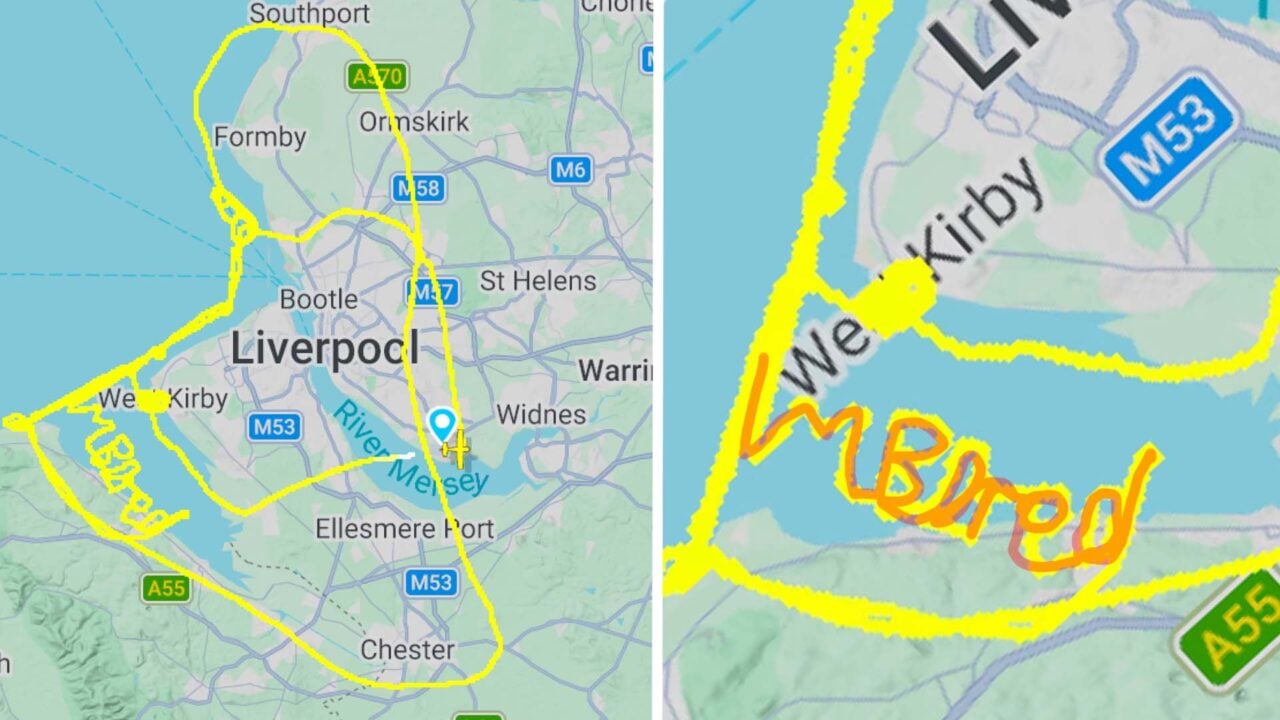 Pilot Skywrites ‘I’m Uninterested’ Over England During Flight