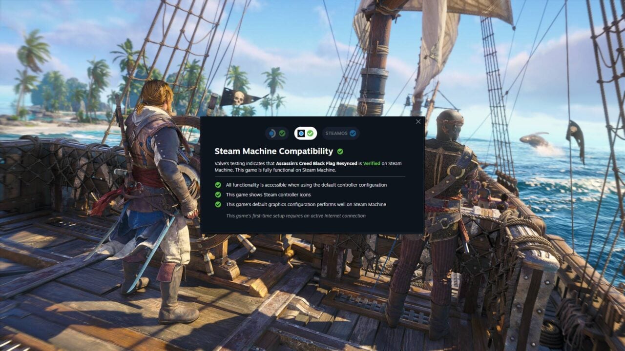 Steam Machine Validation Attains Performance, While Black Flag Obtains Flawless Rating