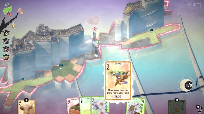 The Solace of Flowers: An Eco-Dystopian Deckbuilder Combining Elements of Slay the Spire and Terra Nil, Featuring Corrupted Islands to Restore with Flora and Fauna.