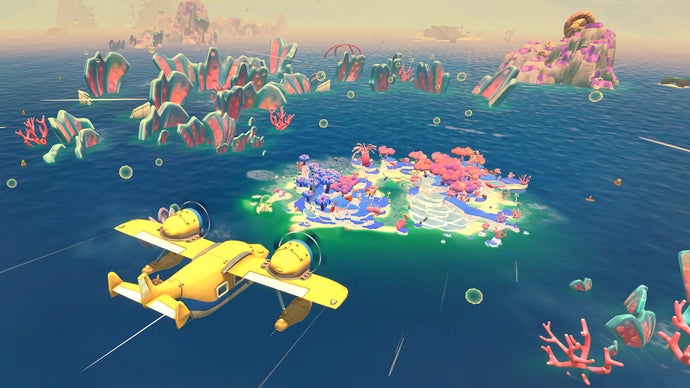 Explore Lou’s Lagoon by flying a seaplane inspired by Porco Rosso as you search for your missing uncle and assist in rebuilding an archipelago, available now.