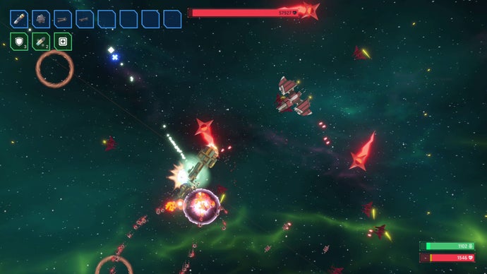 “Spaceship Bullet Heaven: Seven Suns of Orion Features Semi-Newtonian Physics and Railguns Lacking in Vampire Survivors”