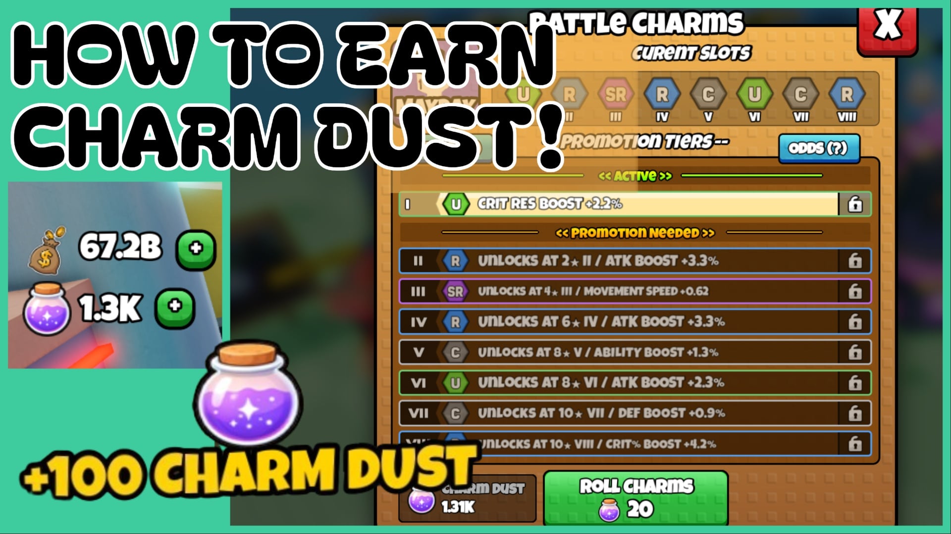 "Earning and Understanding Charm Dust in Grow a Chicken Fighter"