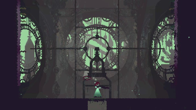 “Iron Bramble: Struggling with Grappling Hook Platforming in a Cyber-Gothic Megastructure World”