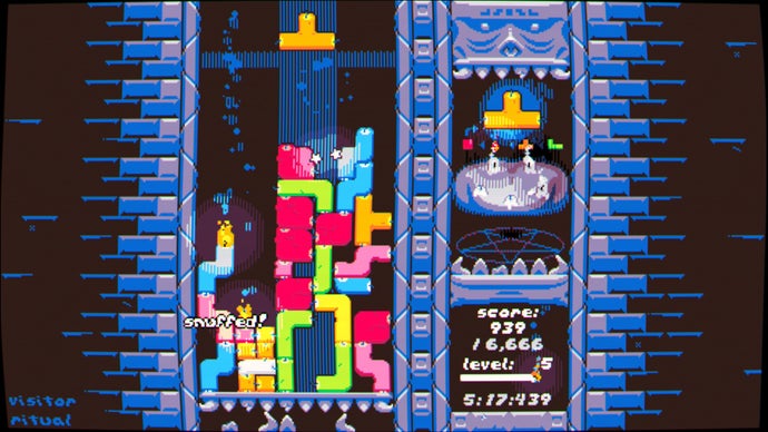 Hot Wax sets fire to the Tetris playbook with slow-burn puzzle mechanics and a dollop of eldritch menace